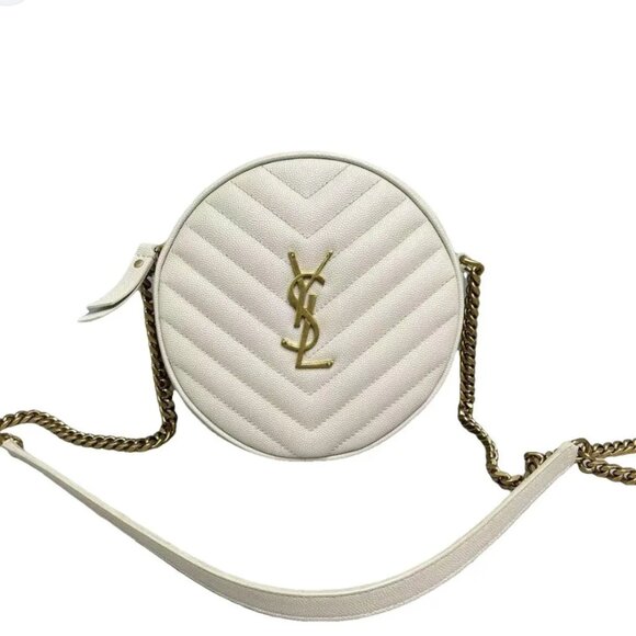 Yves Saint Laurent Round Shoulder Bag 888-081325 - Picture 1 of 15
